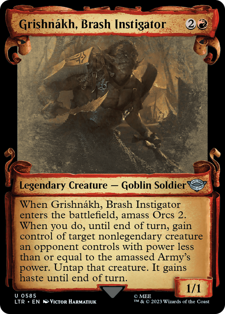 Grishnakh, Brash Instigator [The Lord of the Rings: Tales of Middle-Earth Showcase Scrolls] | Cracking-Singles