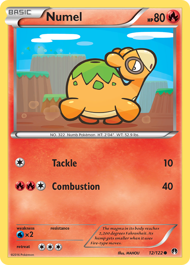 Numel (12/122) [XY: BREAKpoint] | Cracking-Singles