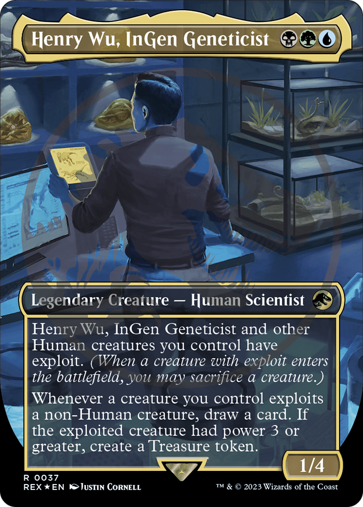 Henry Wu, InGen Geneticist Emblem (Borderless) [Jurassic World Collection Tokens] | Cracking-Singles