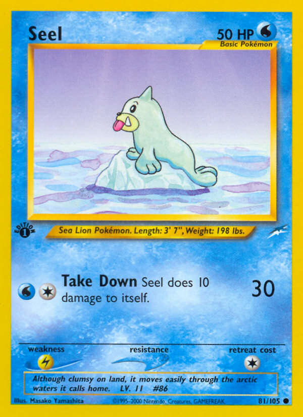 Seel (81/105) [Neo Destiny 1st Edition] | Cracking-Singles