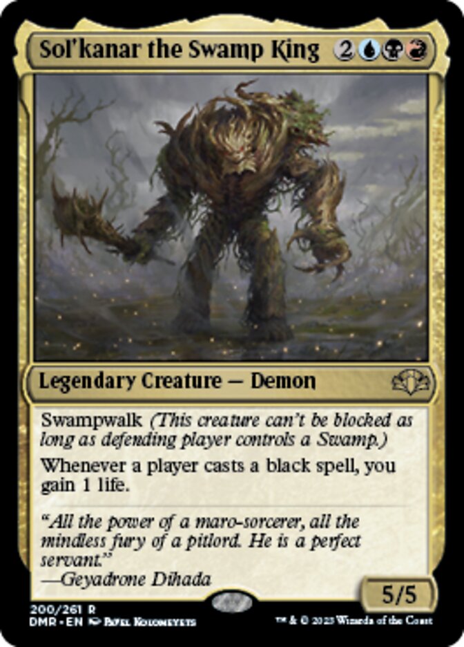 Sol'kanar the Swamp King [Dominaria Remastered] | Cracking-Singles