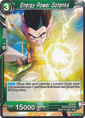 Energy Power Gotenks [BT1-071] | Cracking-Singles