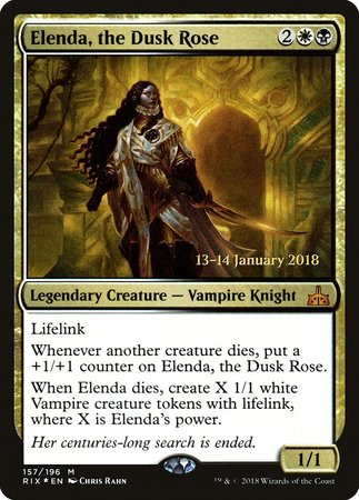 Elenda, the Dusk Rose [Rivals of Ixalan Promos] | Cracking-Singles