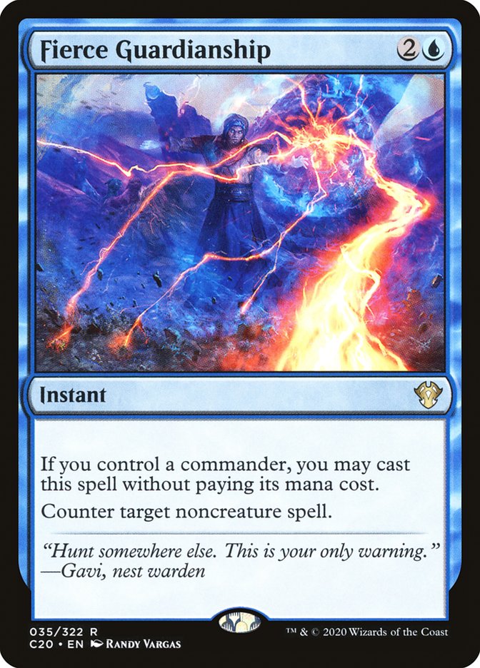 Fierce Guardianship [Commander 2020] | Cracking-Singles