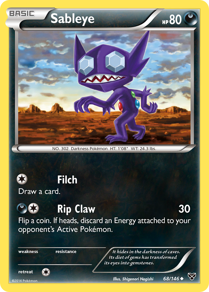 Sableye (68/146) [XY: Base Set] | Cracking-Singles