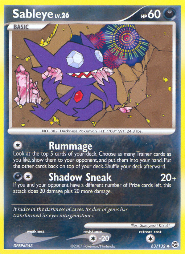 Sableye (63/132) [Diamond & Pearl: Secret Wonders] | Cracking-Singles