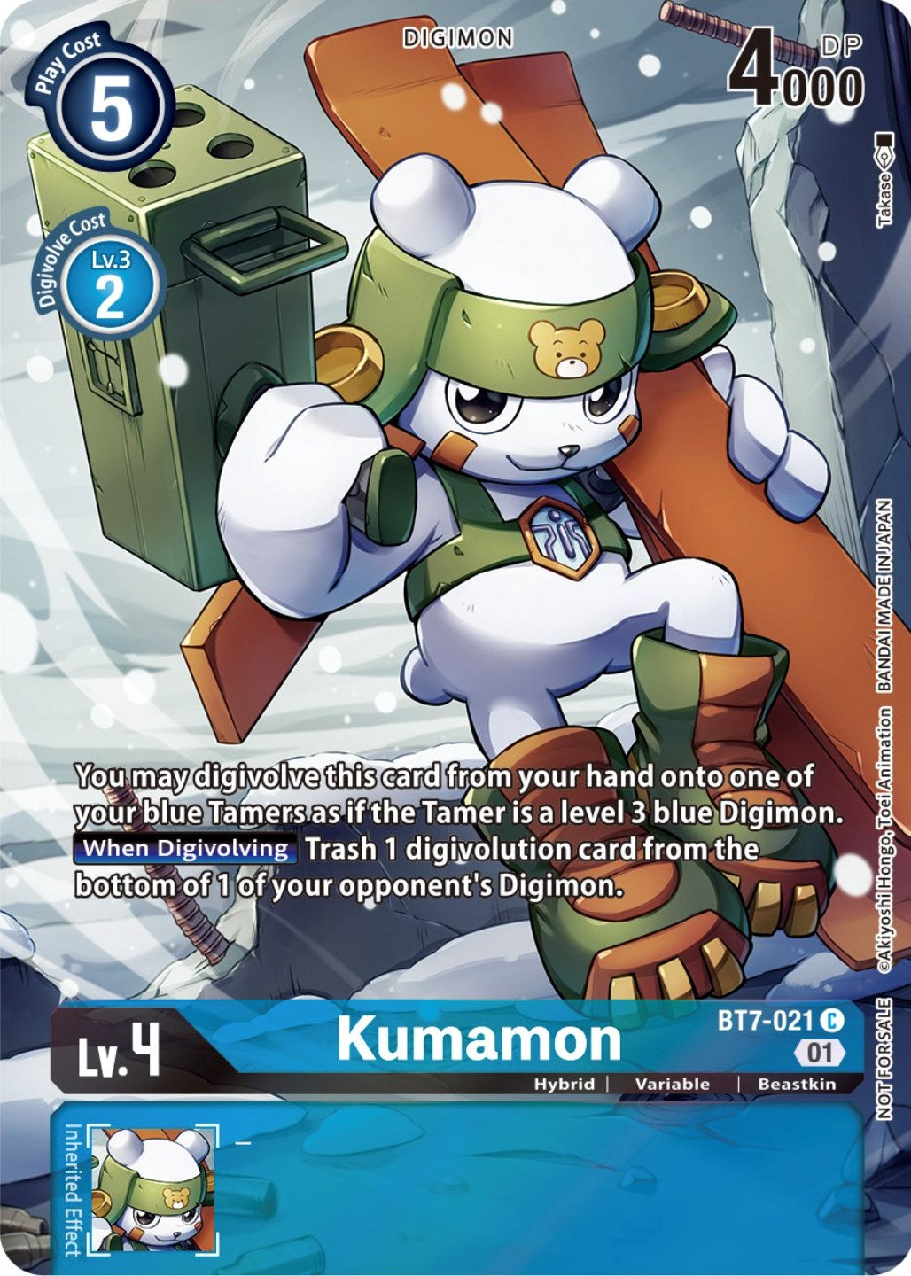 Kumamon [BT7-021] (2nd Anniversary Frontier Card) [Next Adventure Promos] | Cracking-Singles