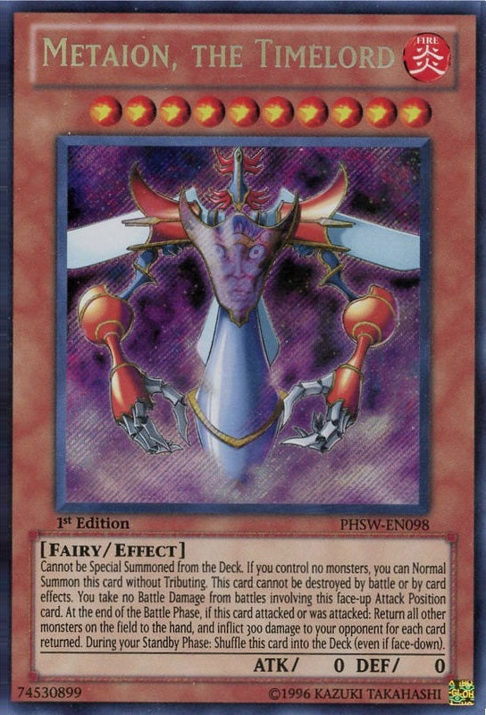 Metaion, the Timelord [PHSW-EN098] Secret Rare | Cracking-Singles