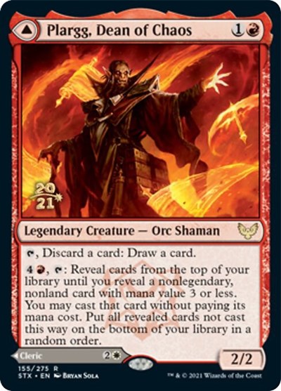 Plargg, Dean of Chaos // Augusta, Dean of Order [Strixhaven: School of Mages Prerelease Promos] | Cracking-Singles