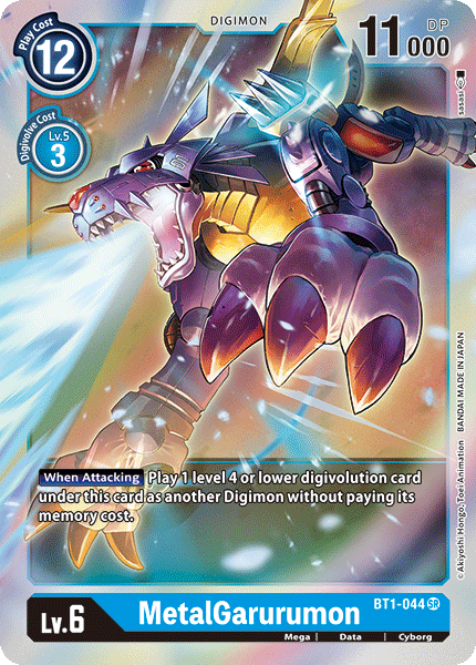 MetalGarurumon [BT1-044] [Release Special Booster Ver.1.0] | Cracking-Singles