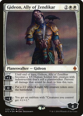 Gideon, Ally of Zendikar SDCC 2016 EXCLUSIVE [San Diego Comic-Con 2016] | Cracking-Singles