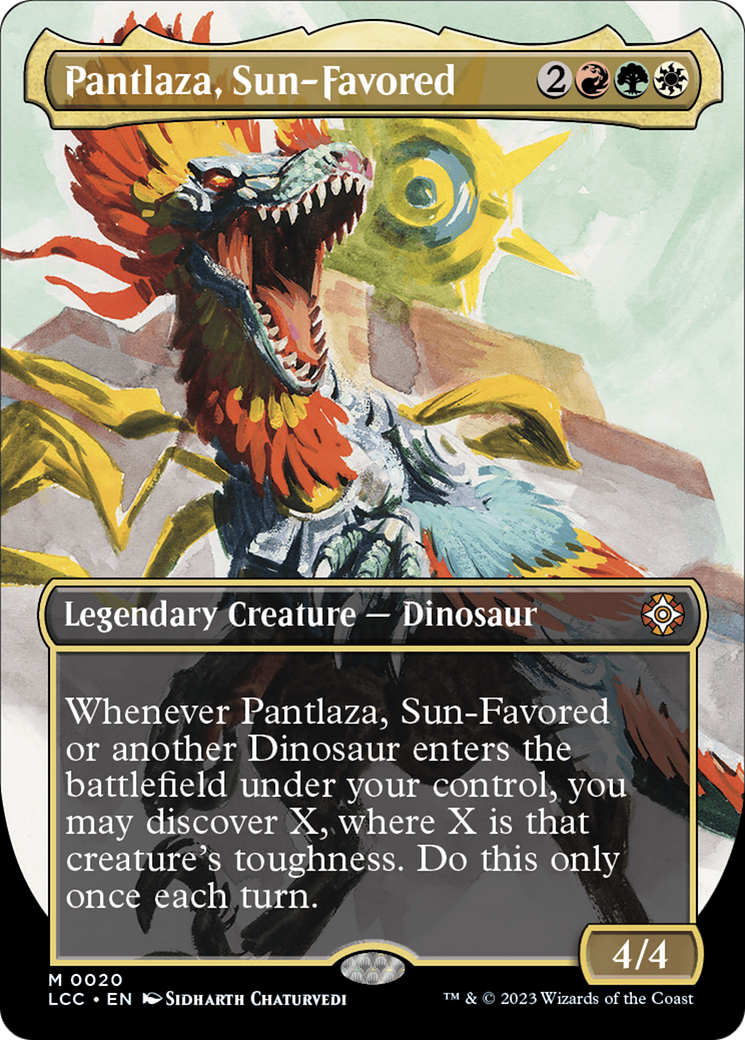 Pantlaza, Sun-Favored (Borderless) [The Lost Caverns of Ixalan Commander] | Cracking-Singles