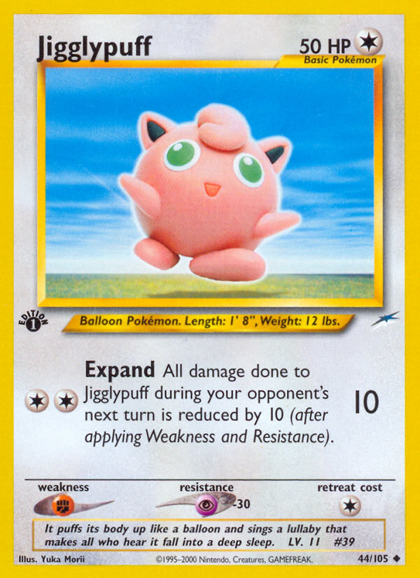 Jigglypuff (44/105) [Neo Destiny 1st Edition] | Cracking-Singles