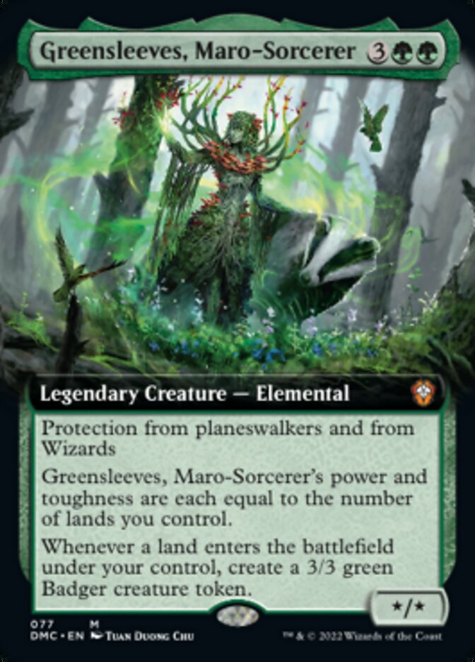 Greensleeves, Maro-Sorcerer (Extended Art) [Dominaria United Commander] | Cracking-Singles