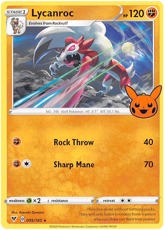 Lycanroc (095/185) [Trick or Trade 2023] | Cracking-Singles