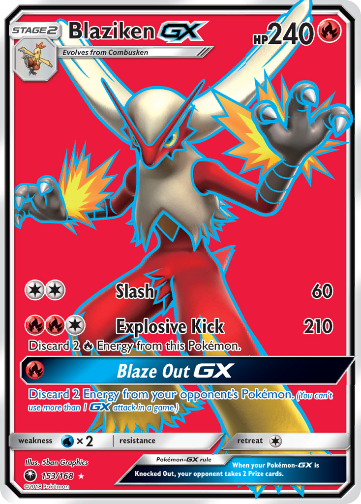 Blaziken GX (153/168) [Sun & Moon: Celestial Storm] | Cracking-Singles