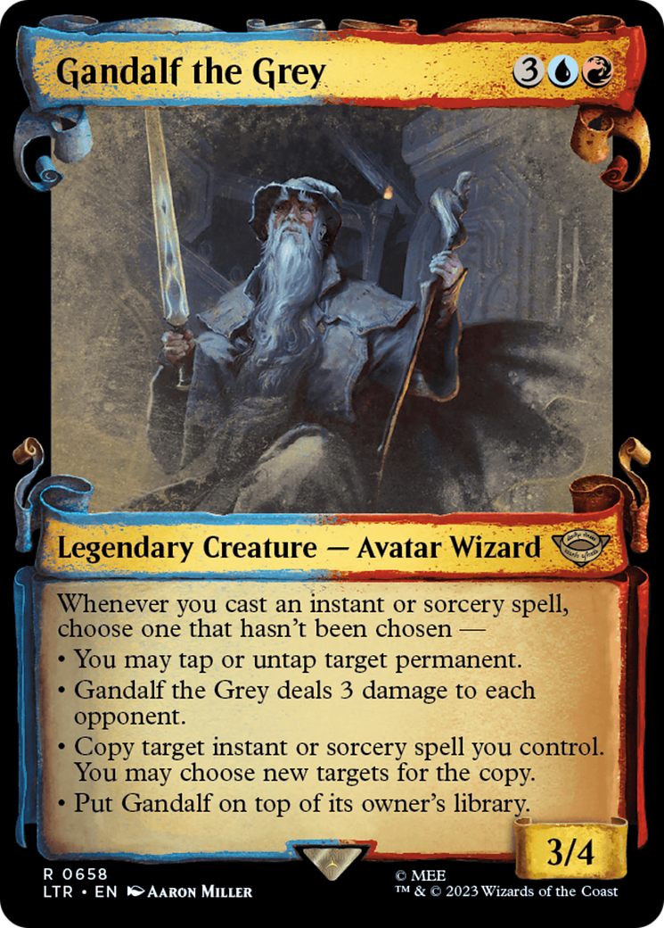 Gandalf the Grey [The Lord of the Rings: Tales of Middle-Earth Showcase Scrolls] | Cracking-Singles