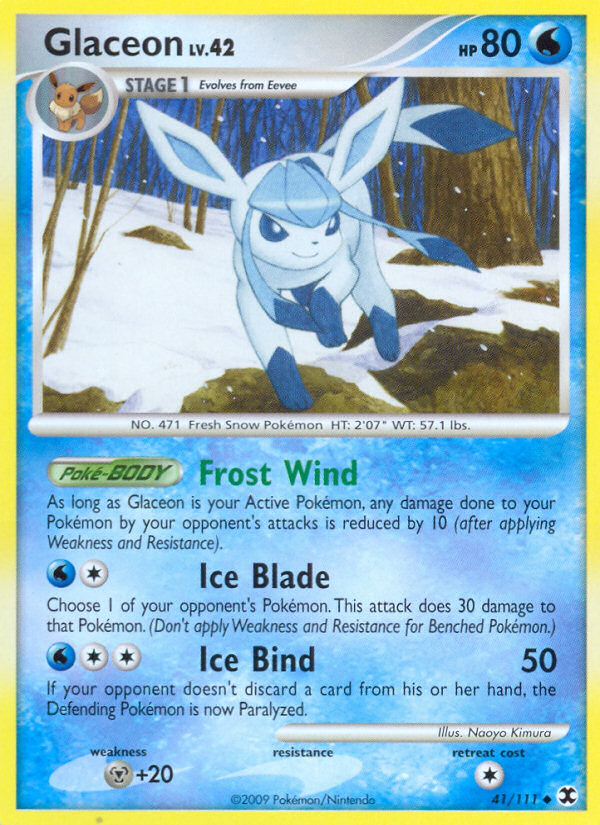 Glaceon (41/111) [Platinum: Rising Rivals] | Cracking-Singles