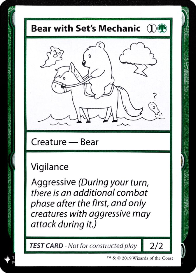 Bear with Set's Mechanic [Mystery Booster Playtest Cards] | Cracking-Singles