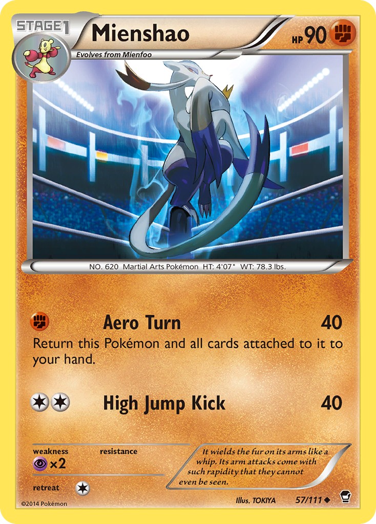 Mienshao (57/111) [XY: Furious Fists] | Cracking-Singles