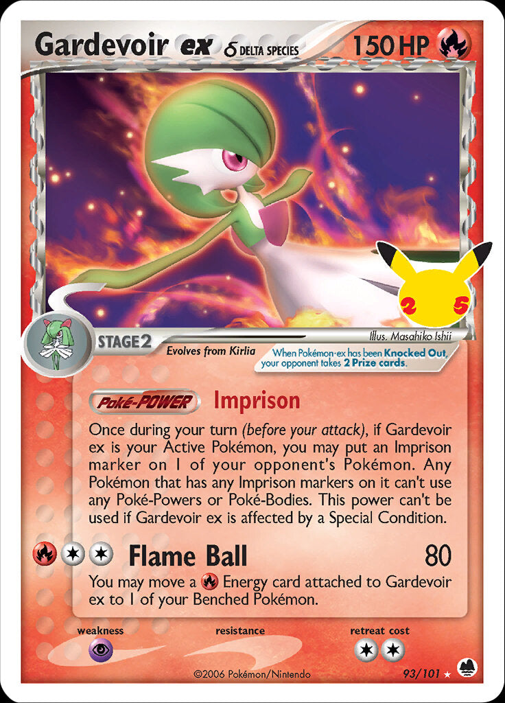 Gardevoir ex (93/101) (Delta Species) [Celebrations: 25th Anniversary - Classic Collection] | Cracking-Singles