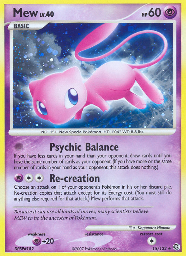 Mew (15/132) [Diamond & Pearl: Secret Wonders] | Cracking-Singles