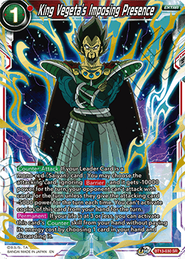 King Vegeta's Imposing Presence [BT13-030] | Cracking-Singles