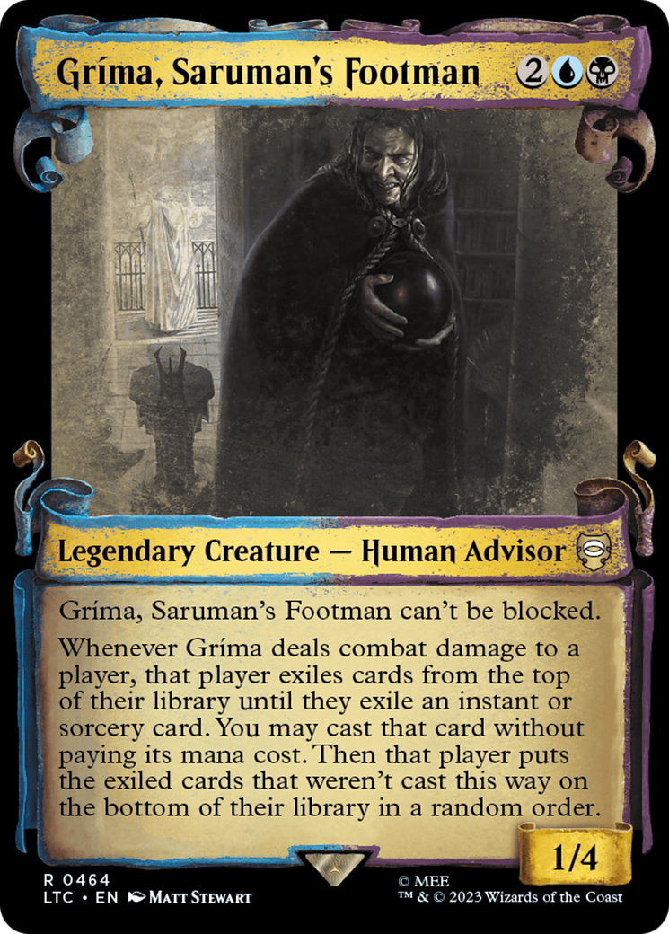 Grima, Saruman's Footman [The Lord of the Rings: Tales of Middle-Earth Commander Showcase Scrolls] | Cracking-Singles