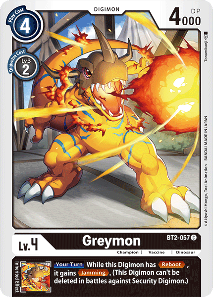 Greymon [BT2-057] [Release Special Booster Ver.1.0] | Cracking-Singles