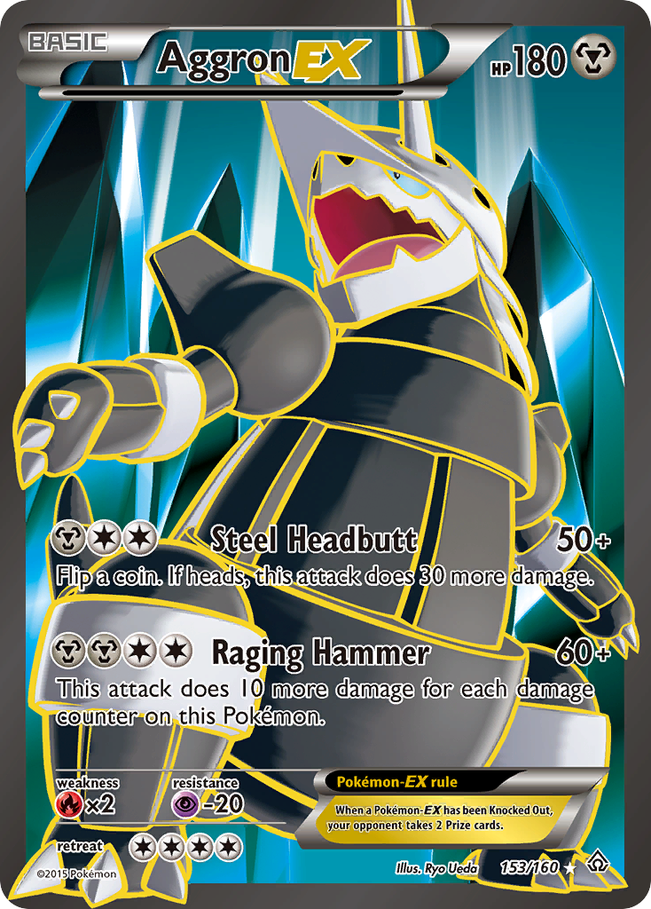 Aggron EX (153/160) [XY: Primal Clash] | Cracking-Singles