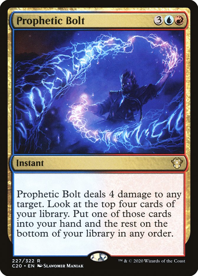 Prophetic Bolt [Commander 2020] | Cracking-Singles