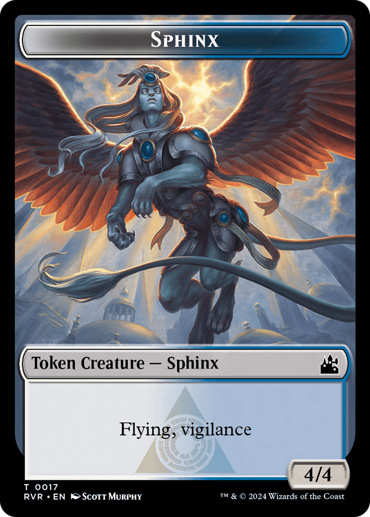 Saproling // Sphinx Double-Sided Token [Ravnica Remastered Tokens] | Cracking-Singles