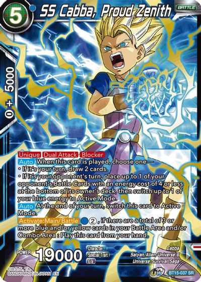 SS Cabba, Proud Zenith [BT15-037] | Cracking-Singles