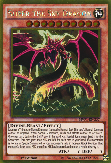 Slifer the Sky Dragon [MVP1-ENG57] Gold Rare | Cracking-Singles