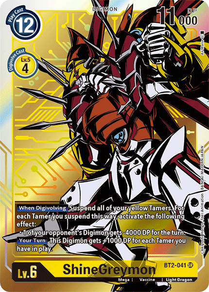 ShineGreymon [BT2-041] (Alternate Art) [Release Special Booster Ver.1.5] | Cracking-Singles