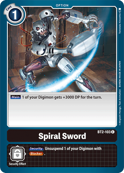 Spiral Sword [BT2-103] [Release Special Booster Ver.1.0] | Cracking-Singles