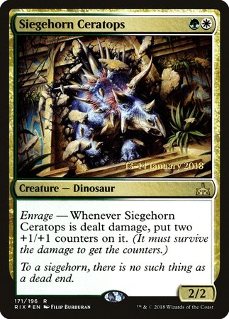 Siegehorn Ceratops [Rivals of Ixalan Promos] | Cracking-Singles