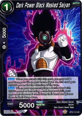 Dark Power Black Masked Saiyan (BT5-112) [Miraculous Revival] | Cracking-Singles