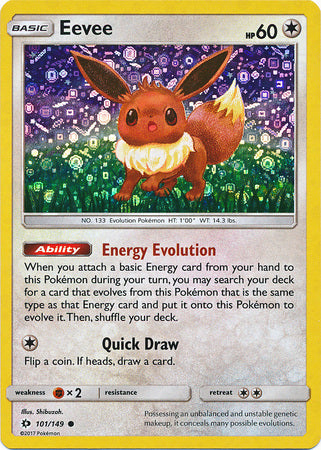 Eevee (101/149) (General Mills Promo) [Sun & Moon: Base Set] | Cracking-Singles