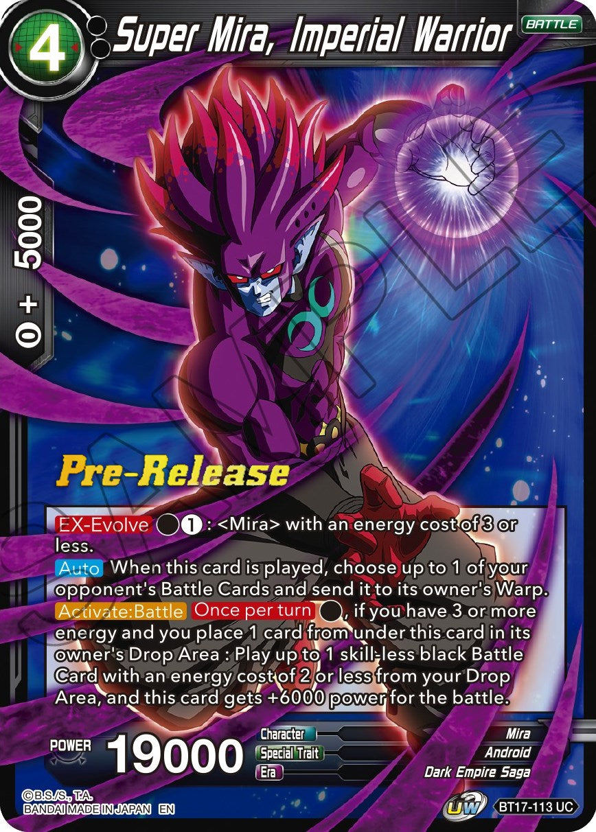 Super Mira, Imperial Warrior (BT17-113) [Ultimate Squad Prerelease Promos] | Cracking-Singles