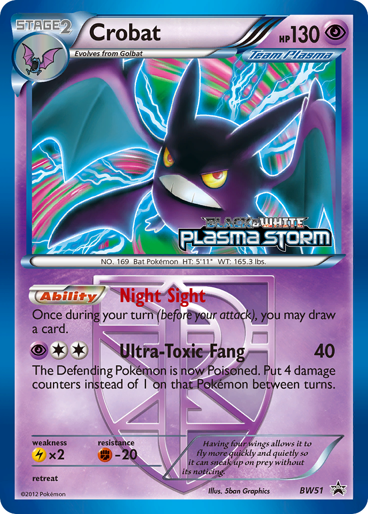 Crobat (BW51) [Black & White: Black Star Promos] | Cracking-Singles