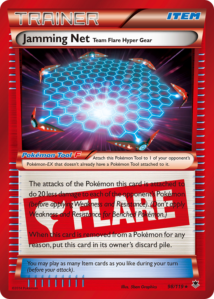 Jamming Net Team Flare Hyper Gear (98/119) [XY: Phantom Forces] | Cracking-Singles