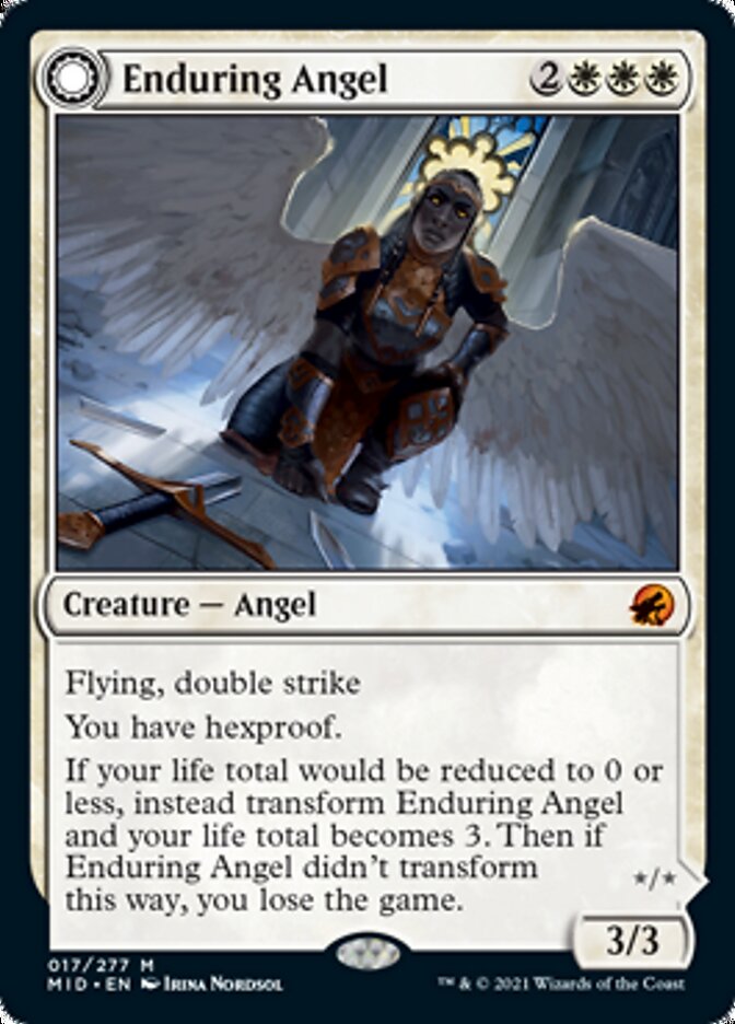 Enduring Angel // Angelic Enforcer [Innistrad: Midnight Hunt] | Cracking-Singles