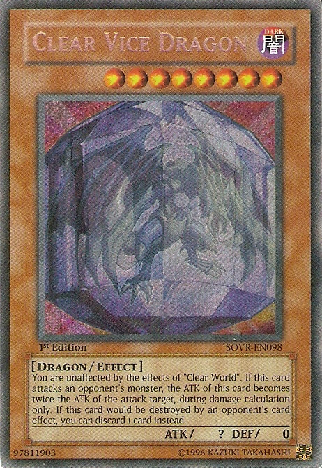 Clear Vice Dragon [SOVR-EN098] Secret Rare | Cracking-Singles