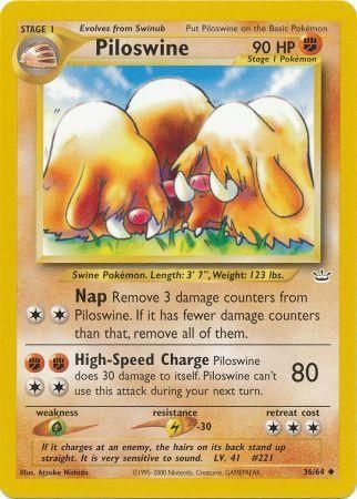 Piloswine (36/64) [Neo Revelation Unlimited] | Cracking-Singles