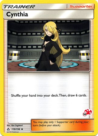 Cynthia (119/156) (Charizard Stamp #59) [Battle Academy 2020] | Cracking-Singles