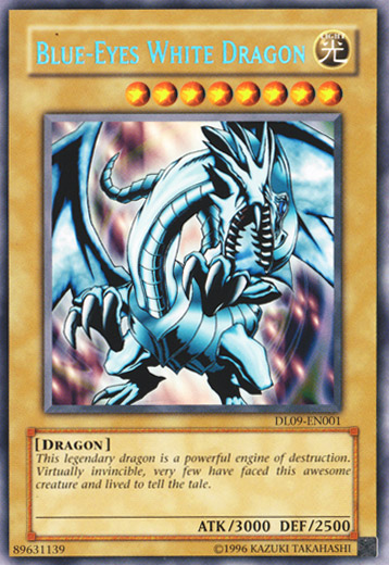 Blue-Eyes White Dragon (Blue) [DL09-EN001] Rare | Cracking-Singles