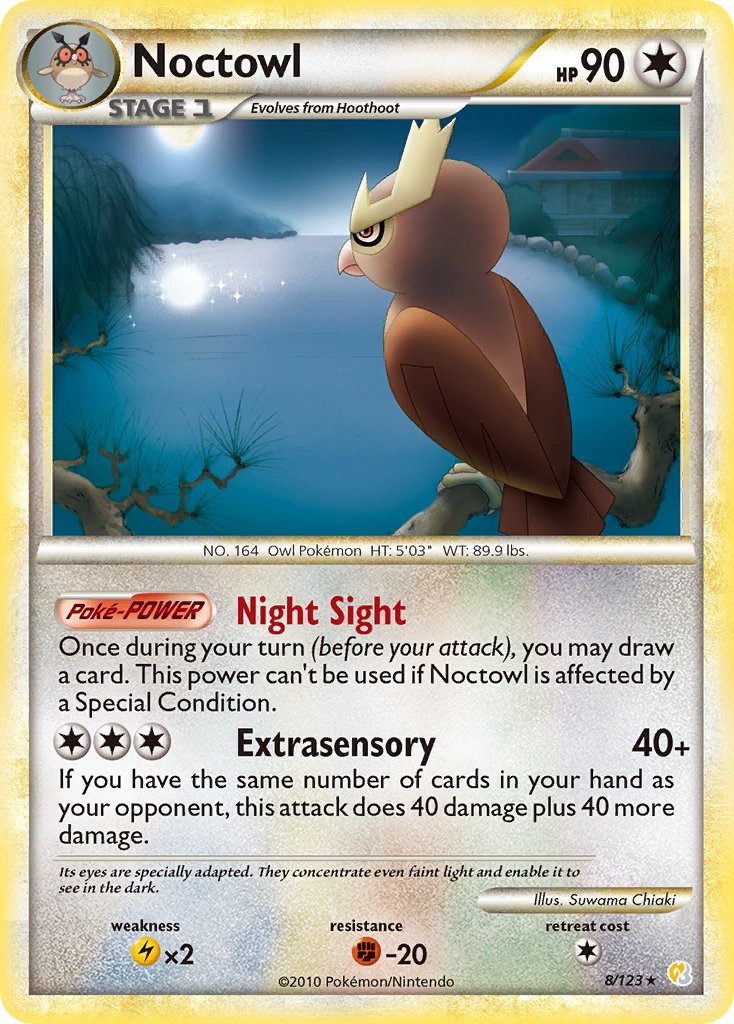 Noctowl (8/123) (Theme Deck Exclusive) [HeartGold & SoulSilver: Base Set] | Cracking-Singles