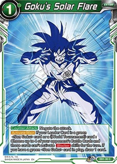 Goku's Solar Flare (EB1-36) [Battle Evolution Booster] | Cracking-Singles