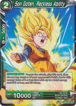 Son Goten, Reckless Ability [DB3-057] | Cracking-Singles